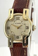 Vintage LeCoultre 14K Gold GF Fancy Case Ladies Dress Watch Ref. 648 1950s