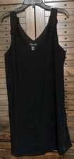 Black Slip Dress Sz L Little Black Dress Sleeveless Classic Preppy Spring Summer