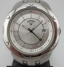 Callaway Golf All Stainless Steel Men's Quartz Dress Watch - CY2029 - New Batt