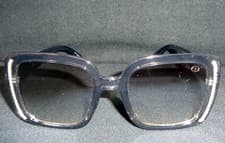Square Smoky Black Italy Design Women's Sunglasses