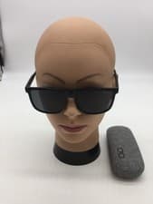 Gucci Matte Black Full Rim Frame Designer Sunglasses 57-17-143 Grey Lenses
