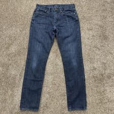 Lucky Brand 121 Heritage Slim Jeans Mens 32x34 Blue Candiani Denim