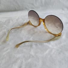 Rare Find Women Designer Sunglasses | Pre Owned Upside Down Round Eyewear