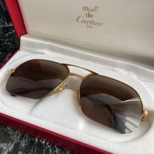 Cartier Sunglasses Pre-Owned  Designer Sunglasses Gold Authentic M03406