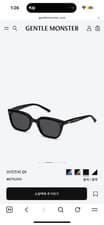 GENTLE MONSTER Sunglasses Pre-Owned  Designer Sunglasses Black Authentic M03599