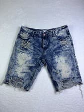 Jordan Craig Distress Bleached Legacy Edition Artisan Denim Series Shorts SZ 38