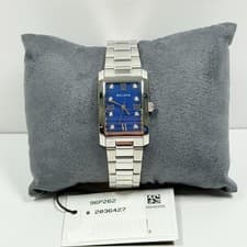 Bulova Classic 96P262 Diamond Blue Dial Silver Stainless Steel Women's Watch