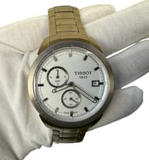 Tissot Titanium GMT White Dial Men's Watch T0694394403100 Rare