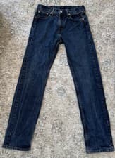 Levi's 505 Regular Men’s Jeans Straight Leg Dark Wash Denim 30x34