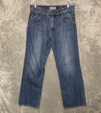 American Rag Men Mid Rise Relaxed Bootcut Medium Wash Denim Jean 36x34