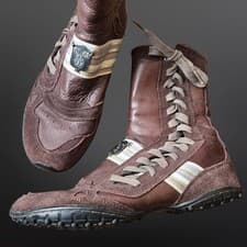 Vintage Y2K Archive Diesel Izuu Boxing Moto Boots Size 10 EUR 41 Brown Leather