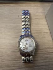 BULOVA Ladies Skeleton Open Heart Mother Of Pearl 44 Diamond Watch c677626